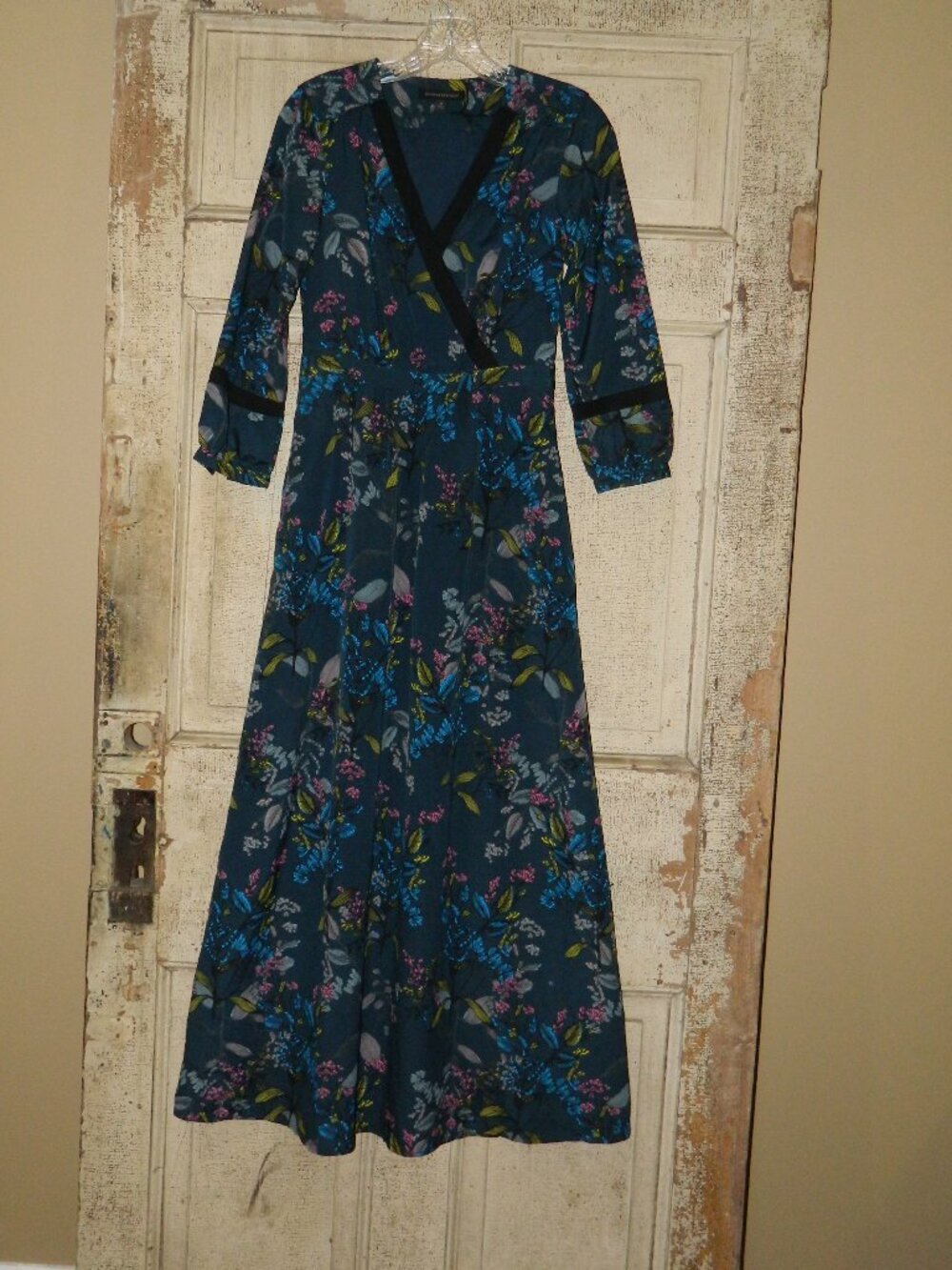 Banana Republic Mixed Print Pocket Maxi Dress Sz 0 (XX-19)